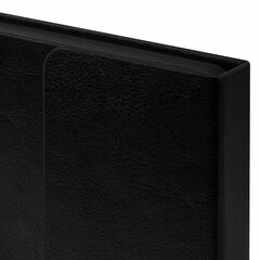 Ежедневник недатированный А5 (148&times;218 мм), ОФИСМАГ, под кожу, магнитный клапан, 160 л., черный, 115082