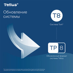 Бумага туалетная 207 м, Tellus/<wbr/>TORK (Система T8) SmartOne, ADVANCED, КОМПЛЕКТ 8 рулонов, 2-слойная, 472272