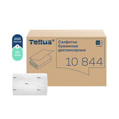 Салфетки Tellus/<wbr/>TORK (Система N4) Xpressnap Universal, 2-слойные, КОМПЛЕКТ 20 шт., 200 шт., белые, 10844