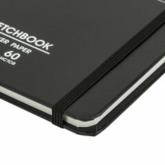 Скетчбук для маркеров 120 г/<wbr/>м<sup>2</sup>, 148&times;210 мм, 60 л., твердая обложка, резинка, BRAUBERG ART PREMIERE, &laquo;For you&raquo;, 115101