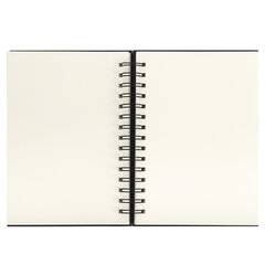 Скетчбук, слоновая кость 100 г/<wbr/>м<sup>2</sup>, 148&times;210 мм, 80 л., гребень, твердая обложка, BRAUBERG ART PREMIERE, 115109