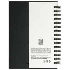 Скетчбук, слоновая кость 100 г/<wbr/>м<sup>2</sup>, 148&times;210 мм, 80 л., гребень, твердая обложка, BRAUBERG ART PREMIERE, 115109