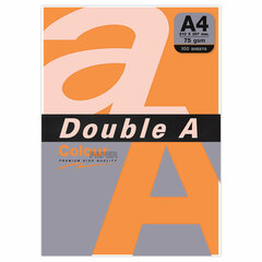 Бумага цветная DOUBLE A, А4, 75 г/<wbr/>м<sup>2</sup>, 100 л., ярко-оранжевая