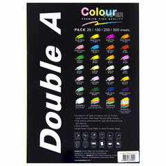 Бумага цветная DOUBLE A, А4, 75 г/<wbr/>м<sup>2</sup>, 100 л., 5 цветов x 20 л., микс неон