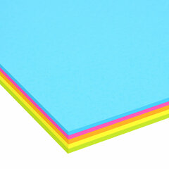 Бумага цветная DOUBLE A, А4, 75 г/<wbr/>м<sup>2</sup>, 100 л., 5 цветов x 20 л., микс неон