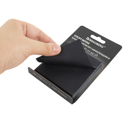 Блок самоклеящийся (стикеры) черный BRAUBERG BLACK, 76&times;76 мм, 100 листов, 115204