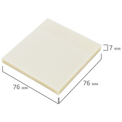 Блок самоклеящийся прозрачный (стикеры) BRAUBERG TRANSPARENT 76&times;76 мм, 100 листов, 115205
