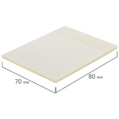 Блок самоклеящийся прозрачный (стикеры) BRAUBERG TRANSPARENT 90&times;70 мм, 50 листов, 115206