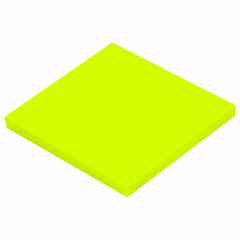 Блок самоклеящийся прозрачно-желтый (стикеры) BRAUBERG TRANSPARENT 76&times;76 мм, 100 листов, 115207