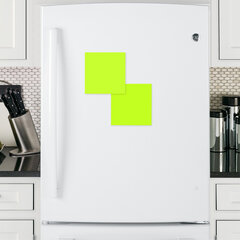 Блок самоклеящийся (стикеры) бесклеевые электростатические BRAUBERG 76&times;76 мм, 100 листов, желтые, 115210