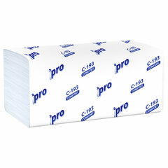 Полотенца бумажные 250 шт., PROtissue (H3) COMFORT, 1-слойные, белые, КОМПЛЕКТ 20 пачек, 22&times;21, V-сложение, C193