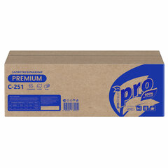 Салфетки 200 шт. PROtissue (Система N4) PREMIUM, 2-слойные, КОМПЛЕКТ 20 шт., 21&times;16 см, V-сложение, белые, C251