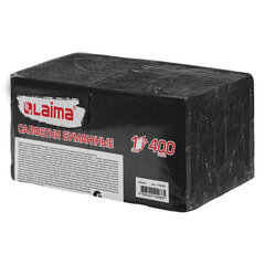 Салфетки бумажные 400 шт., 24&times;24 см, &laquo;Big Pack&raquo;, черные, 100% целлюлоза, LAIMA, 115401