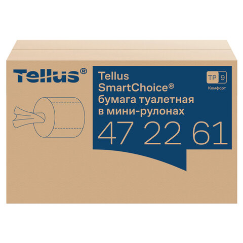 Бумага туалетная 130 м, Tellus/TORK (Система T9) SmartOne, ADVANCED, КОМПЛЕКТ 12 рулонов, 2-слойная, белая, 472261