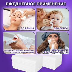 Салфетки косметические для диспенсера (N4), LAIMA PREMIUM, КОМПЛЕКТ 12 пачек по 200 шт., 19,5х16,5 см, 2 слоя, 115503