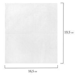 Салфетки косметические для диспенсера (N4), LAIMA PREMIUM, КОМПЛЕКТ 12 пачек по 200 шт., 19,5&times;16,5 см, 2-сложения, 115503