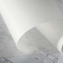 Калька под карандаш, рулон 420 мм х 20 м, плотность 40 г/<wbr/>м<sup>2</sup>, STAFF, 115505