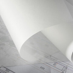 Калька под карандаш, рулон 625 мм х 20 м, плотность 40 г/<wbr/>м<sup>2</sup>, STAFF, 115506