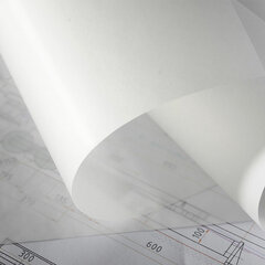 Калька под тушь, рулон 420 мм х 20 м, плотность 40 г/<wbr/>м<sup>2</sup>, STAFF, 115508