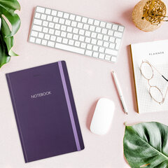 Блокнот с резинкой в клетку 96 л., БОЛЬШОЙ ФОРМАТ А4 204&times;299 мм, BRAUBERG, &laquo;Ultraviolet&raquo;, 115530