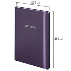 Блокнот с резинкой в клетку 96 л., БОЛЬШОЙ ФОРМАТ А4 204&times;299 мм, BRAUBERG, &laquo;Ultraviolet&raquo;, 115530