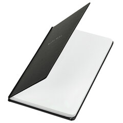 Блокнот с резинкой в клетку 96 л., А5 145&times;203 мм, твердая обложка, BRAUBERG, &laquo;Minimal&raquo;, чёрный, 115532