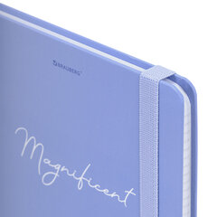 Блокнот с резинкой в клетку 96 л., А5 145&times;203 мм, твердая обложка, BRAUBERG, &laquo;Pastel&raquo;, 115533