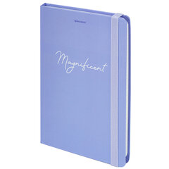 Блокнот с резинкой в клетку 96 л., А5, 145х203 мм, твердая обложка, BRAUBERG, "Pastel", 115533