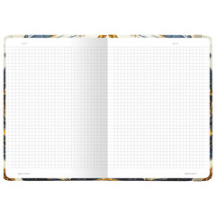 Блокнот с резинкой в клетку 96 л., А5 145&times;203 мм, твердая обложка с фольгой, BRAUBERG, &laquo;Marble&raquo;, 115536