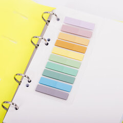 Закладки клейкие пастельные BRAUBERG PASTEL, пластиковые, 45&times;10 мм, 10 цветов х 20 листов, 115579
