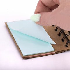 Закладки клейкие в книжке BRAUBERG PASTEL 200 штук: 50&times;15 мм 5 цветов х 25 листов, 50&times;75 мм 3 цвета х 25 листов, 115582