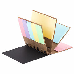 Закладки клейкие в книжке BRAUBERG PASTEL 200 штук: 50&times;15 мм 5 цветов х 25 листов, 50&times;75 мм 3 цвета х 25 листов, 115582