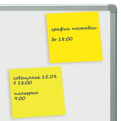 Блок самоклеящийся (стикеры), STAFF НЕОНОВЫЙ, 76&times;76 мм, 100 листов, желтый, 115584