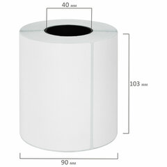 Этикетки термотрансферные, ПОЛИПРОПИЛЕН, 100&times;150 мм, 250 этикеток в ролике