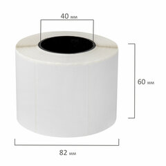 Термоэтикетки ЭКО, 58&times;40 мм, 700 этикеток в ролике, УДАЛЯЕМЫЙ КЛЕЙ