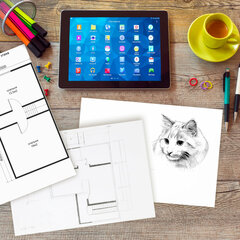 Бумага для черчения А4, 210&times;297 мм, 40 л., 200 г/<wbr/>м<sup>2</sup>, ватман ГОЗНАК КБФ, в коробке, BRAUBERG, 115623