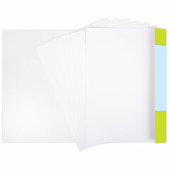 Картон белый А4 немелованный, 10 листов, в папке, ЮНЛАНДИЯ, 200&times;290 мм, &laquo;Лебедь&raquo;, 115639