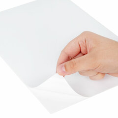 Этикетка самоклеящаяся 210&times;297 мм, 1 этикетка, белая, 80 г/<wbr/>м<sup>2</sup>, 100 листов, STAFF BASIC, 115668