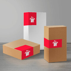 Этикетка самоклеящаяся 210&times;297 мм, 1 этикетка, красная, 80 г/<wbr/>м<sup>2</sup>, 50 листов, STAFF BASIC, 115684