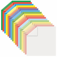 Бумага для оригами и аппликаций 14&times;14 см, 170 листов, 17 цветов, ОСТРОВ СОКРОВИЩ, 116011