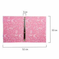 Папка-портфолио школьника ДЭК, КОМПЛЕКТ 10 шт., 4 кольца, 10 вкладышей, 7БЦ, BRAUBERG, &laquo;ОТЛИЧНИЦА&raquo;, 116190