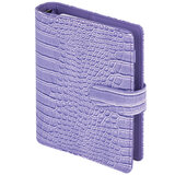 Ежедневник-органайзер недатированный B6 150x190 мм BRAUBERG "Comodo", под кожу, 160 л., сиреневый, 116208