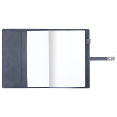 Ежедневник недатированный А5 152&times;220 мм BRAUBERG &laquo;Sirius&raquo;, под кожу, застежка 160 л., серый, 116214