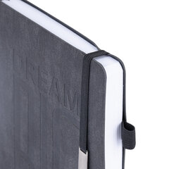 Ежедневник недатированный А5 138&times;213 мм BRAUBERG &laquo;BeStyle&raquo;, под кожу, резинка, держатель, 160 л., графитовый, 116215