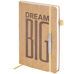 Ежедневник недатированный А5 138&times;213 мм BRAUBERG &laquo;BeStyle&raquo;, под кожу, резинка, держатель, 160 л., песочный, 116216