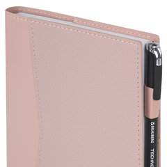 Ежедневник недатированный В6 130&times;185 мм BRAUBERG &laquo;Glam&raquo;, под кожу, 160 л., розовый, 116219