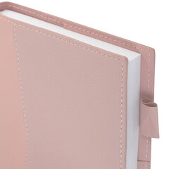 Ежедневник недатированный В6 130&times;185 мм BRAUBERG &laquo;Glam&raquo;, под кожу, 160 л., розовый, 116219