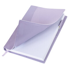 Ежедневник недатированный В6 130&times;185 мм BRAUBERG &laquo;Glam&raquo;, под кожу, 160 л., сиреневый, 116221
