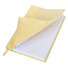 Ежедневник недатированный В6 130&times;185 мм BRAUBERG &laquo;Glam&raquo;, под кожу, 160 л., желтый, 116222
