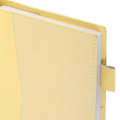 Ежедневник недатированный В6 130&times;185 мм BRAUBERG &laquo;Glam&raquo;, под кожу, 160 л., желтый, 116222